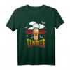 Vambier Halloween Fledermaus T-Shirt - Lustiges Grusel Design mit Bier, Kürbis und Fledermaus für Halloween Fans und Geburtstagsfeier