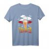 Vambier Halloween Fledermaus T-Shirt - Lustiges Grusel Design mit Bier, Kürbis und Fledermaus für Halloween Fans und Geburtstagsfeier