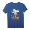 Vambier Halloween Fledermaus T-Shirt - Lustiges Grusel Design mit Bier, Kürbis und Fledermaus für Halloween Fans und Geburtstagsfeier