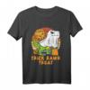 Kinder Trick Rawr Treat Ghost Dinosaur Trex T-Shirt – Last-Minute Halloween Kostüm für Jungen & Kleinkinder