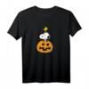 HapDeer Halloween Snoopy Woodstock Pumpkin T-Shirt - Lizenziertes Cartoon Design für Fans & Feierlichkeiten