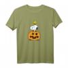 HapDeer Halloween Snoopy Woodstock Pumpkin T-Shirt - Lizenziertes Cartoon Design für Fans & Feierlichkeiten