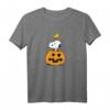HapDeer Halloween Snoopy Woodstock Pumpkin T-Shirt - Lizenziertes Cartoon Design für Fans & Feierlichkeiten