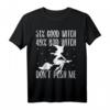 51% Good Witch 49% Bad Witch Shirt - Lustiges Halloween Kostüm Geschenk für Frauen und Mädchen, perfekt für Partys, Trick Or Treat & Halloween Dekorationen