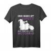 Lustiges Halloween T-Shirt für Damen mit Hexe auf Motorrad Motiv - Perfekt für Oma, Großmutter und Halloween Partys