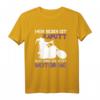 Lustiges Halloween T-Shirt für Damen mit Hexe auf Motorrad Motiv - Perfekt für Oma, Großmutter und Halloween Partys