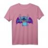 HapDeer Stitch Halloween Bat Costume T-Shirt – Festliches Disney & Halloween Design für Männer, Frauen, Kinder