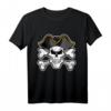 HapDeer Piraten T-Shirt mit Totenschädel - Lustiges Piraten Party Shirt für Halloween und Piratenfans