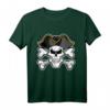 HapDeer Piraten T-Shirt mit Totenschädel - Lustiges Piraten Party Shirt für Halloween und Piratenfans