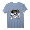HapDeer Piraten T-Shirt mit Totenschädel - Lustiges Piraten Party Shirt für Halloween und Piratenfans
