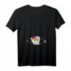 Damen Schwangerschaft Halloween T-Shirt - Lustiges Baby Peek Shirt für werdende Mütter, perfekt für Halloween & Baby Shower Geschenke