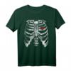 Lustiges Heart Rib Cage X-Ray Skeleton T-Shirt für Halloween & Valentinstag - Vintage MRI Design für Kinder und Erwachsene