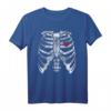 Lustiges Heart Rib Cage X-Ray Skeleton T-Shirt für Halloween & Valentinstag - Vintage MRI Design für Kinder und Erwachsene