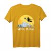 Witch Please Lustiges Sarkastisches Halloween T-Shirt mit Vollmond und Besen - Perfekt für Halloween-Partys und Hexenfans