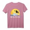 Witch Please Lustiges Sarkastisches Halloween T-Shirt mit Vollmond und Besen - Perfekt für Halloween-Partys und Hexenfans