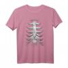 Skeleton Brust Brustkorb Knochen Halloween T-Shirt - Unheimliches Spooky Rock Monster Motiv für Halloween & Grusel-Events