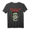 Frankenstein Halloween T-Shirt – Lustiges Monster Horror Shirt mit Schrauben, leuchtenden Augen & Blitzen für Partys, Alltag & Sport