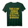 Lustiges Banana Halloween T-Shirt - Humorvolles Bananen Kostüm für Halloween, Weihnachten & Partys für Kinder, Damen & Herren