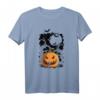 Cooles Vintage Kürbis und Fledermaus Halloween Party T-Shirt – Perfekt für Kostüm, Trick or Treat & Schul-Halloween