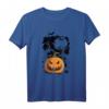 Cooles Vintage Kürbis und Fledermaus Halloween Party T-Shirt – Perfekt für Kostüm, Trick or Treat & Schul-Halloween