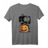 Cooles Vintage Kürbis und Fledermaus Halloween Party T-Shirt – Perfekt für Kostüm, Trick or Treat & Schul-Halloween