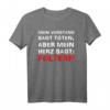 Lustiges Halloween Psychopath T-Shirt mit Spruch - Verrücktes Fasching Kostüm für Partys und Halloween