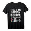 This is my Human Costume I'm really a Llama Halloween T-Shirt - Lustiges Last-Minute Lama Kostüm für Kinder, Erwachsene & Paare
