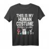 This is my Human Costume I'm really a Llama Halloween T-Shirt - Lustiges Last-Minute Lama Kostüm für Kinder, Erwachsene & Paare