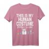 This is my Human Costume I'm really a Llama Halloween T-Shirt - Lustiges Last-Minute Lama Kostüm für Kinder, Erwachsene & Paare