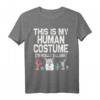 This is my Human Costume I'm really a Llama Halloween T-Shirt - Lustiges Last-Minute Lama Kostüm für Kinder, Erwachsene & Paare