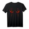 Bluthände Körbchen Halterung Blut BH Halloween Kostüm T-Shirt – Lustiges und ausgefallenes Kostüm für Fasching, Karneval & Halloween