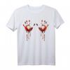 Bluthände Körbchen Halterung Blut BH Halloween Kostüm T-Shirt – Lustiges und ausgefallenes Kostüm für Fasching, Karneval & Halloween