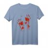 Halloween Blutige Hände Blutspritzer Kostüm - Zombie Vampir T-Shirt für Damen und Herren