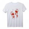 Halloween Blutige Hände Blutspritzer Kostüm - Zombie Vampir T-Shirt für Damen und Herren