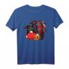 Lustiges Vampir-Kostüm mit Kürbis & Fledermäusen - Halloween Zwerg T-Shirt für Damen, Familien & Paare