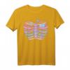 Pastel Goth Kawaii Blumen Rippenkäfig Röntgenskelett T-Shirt – Niedliches Grunge Design für alternative Modefans