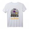 Weißer Pudel fliegt auf Hexenbesen - Retro Halloween T-Shirt für Pudel-Liebhaber, Freunde und Fans der Halloween-Party