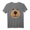 Funny Cute Bear Face Halloween Costume T-Shirt - DIY Teddy Face Geschenk für Kinder & Erwachsene, Last-Minute Kostümidee