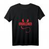 Damen Engelchen Teufelchen Kostüm T-Shirt mit V-Ausschnitt - Lustiges Halloween Geschenk für Damen, Kinder & Familie