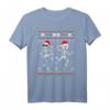 Tanzende Skelette Dance of Death Kinder T-Shirt - Lustiges Halloween und Weihnachts Motiv für Kinder, ideal als Geschenk