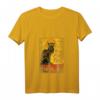 Damen Vintage Schwarze Katze Tour du Chat Noir T-Shirt mit V-Ausschnitt – Perfekt für Halloween, Paris-Liebhaber & Katzenfans