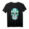 Sugar Skull Totenkopf Halloween & Día De Los Muertos T-Shirt – Buntes Totenkopf-Design für Feierlichkeiten und Festtage