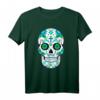 Sugar Skull Totenkopf Halloween & Día De Los Muertos T-Shirt – Buntes Totenkopf-Design für Feierlichkeiten und Festtage