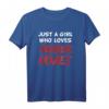 Just a Girl Who Loves Horror Movies Halloween T-Shirt – Spooky Gothic & Funny Halloween Shirt für Frauen, Mädchen & Gothic Fans