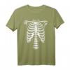 Skelett Brustkorb Kostüm Halloween T-Shirt - Handgezeichnetes Design, klassisch geschnitten, perfekt für Gruselpartys