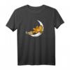 HapDeer T-Shirt mit Halloween Crescent Moon und Broom Riding - Lizenziertes Nickelodeon Design für Feier & Party