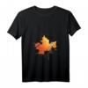 Damen Vintage Halloween Kürbis Gesicht T-Shirt mit V-Ausschnitt – Perfekt für Halloween-Partys & Last-Minute-Kostümideen