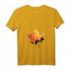Damen Vintage Halloween Kürbis Gesicht T-Shirt mit V-Ausschnitt – Perfekt für Halloween-Partys & Last-Minute-Kostümideen