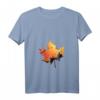 Damen Vintage Halloween Kürbis Gesicht T-Shirt mit V-Ausschnitt – Perfekt für Halloween-Partys & Last-Minute-Kostümideen
