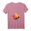 Damen Vintage Halloween Kürbis Gesicht T-Shirt mit V-Ausschnitt – Perfekt für Halloween-Partys & Last-Minute-Kostümideen